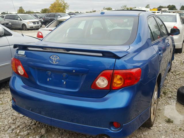 2T1BE40E59C018199 - 2009 TOYOTA COROLLA XR 蓝色 照片 4