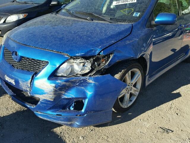 2T1BE40E59C018199 - 2009 TOYOTA COROLLA XR 蓝色 照片 9