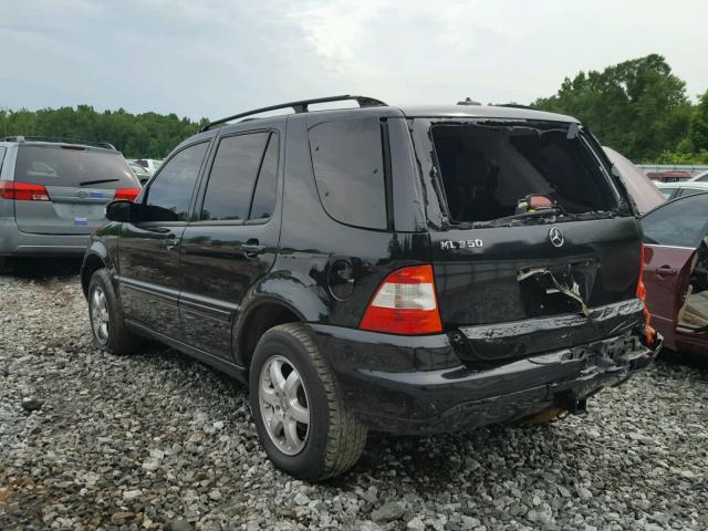 4JGAB57EX3A447961 - 2003 MERCEDES-BENZ ML 350 BLACK photo 3