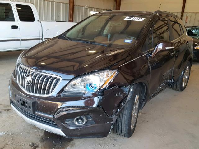 KL4CJDSB7EB633021 - 2014 BUICK ENCORE PRE BROWN photo 2