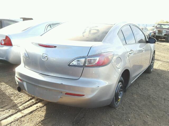 JM1BL1VP1D1787052 - 2013 MAZDA 3 SILVER photo 4