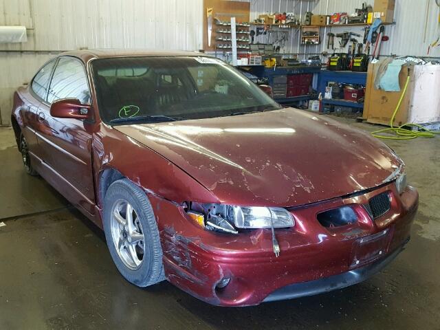 1G2WP12K9YF345065 - 2000 PONTIAC GRAND PRIX MAROON photo 1