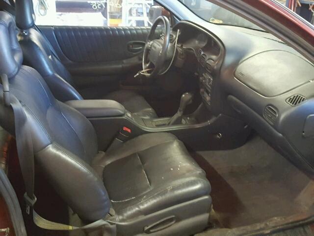 1G2WP12K9YF345065 - 2000 PONTIAC GRAND PRIX MAROON photo 5