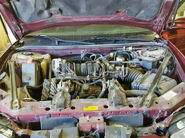 1G2WP12K9YF345065 - 2000 PONTIAC GRAND PRIX MAROON photo 7