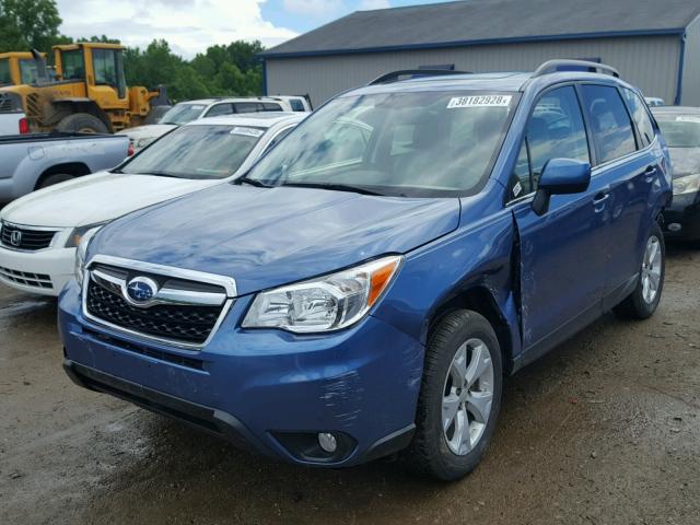 JF2SJAHC2GH536780 - 2016 SUBARU FORESTER 2 BLUE photo 2