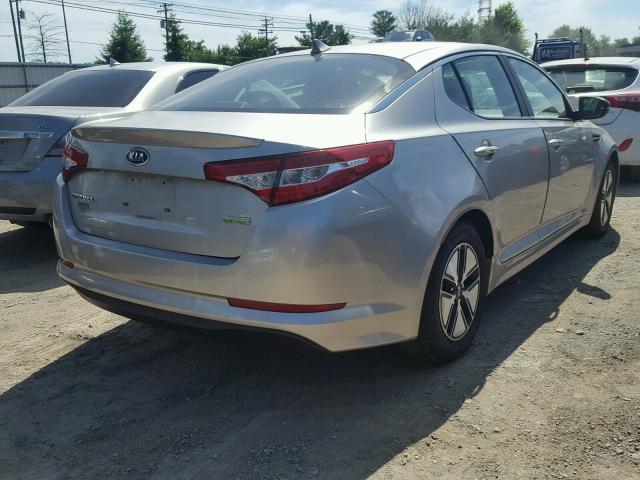 KNAGM4AD0C5014500 - 2012 KIA OPTIMA HYB SILVER photo 4