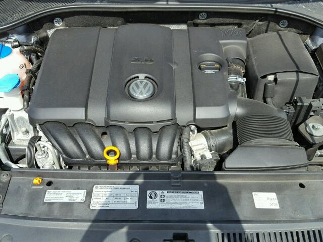 1VWBH7A30CC078863 - 2012 VOLKSWAGEN PASSAT SE GRAY photo 7