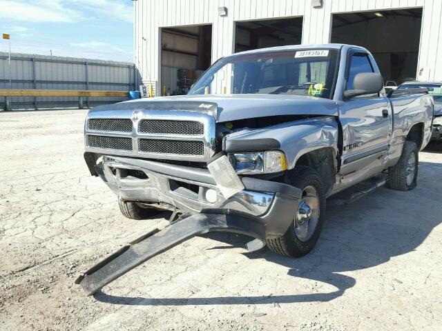 1B7HC16Y9YS535146 - 2000 DODGE RAM 1500 SILVER photo 2