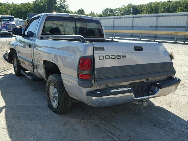 1B7HC16Y9YS535146 - 2000 DODGE RAM 1500 SILVER photo 3