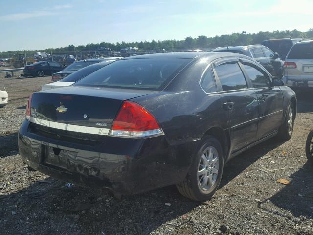 2G1WS57M491318711 - 2009 CHEVROLET IMPALA POL BLACK photo 4