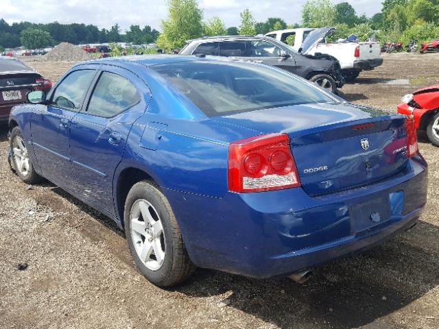 2B3CA3CV8AH310298 - 2010 DODGE CHARGER SX BLUE photo 3