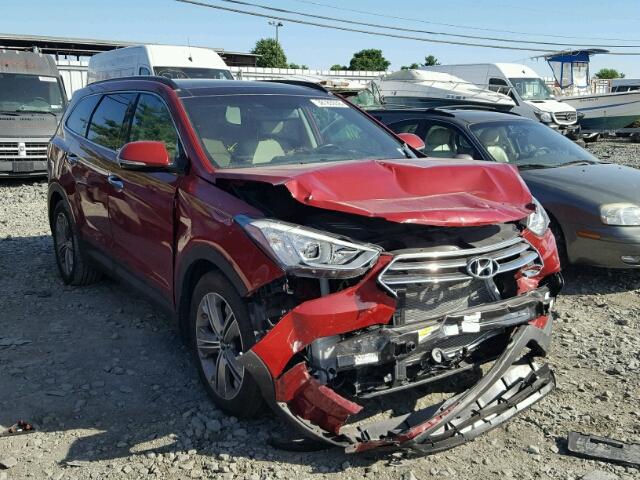 KM8SRDHF2EU080850 - 2014 HYUNDAI SANTA FE L RED photo 1