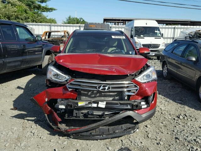 KM8SRDHF2EU080850 - 2014 HYUNDAI SANTA FE L RED photo 9