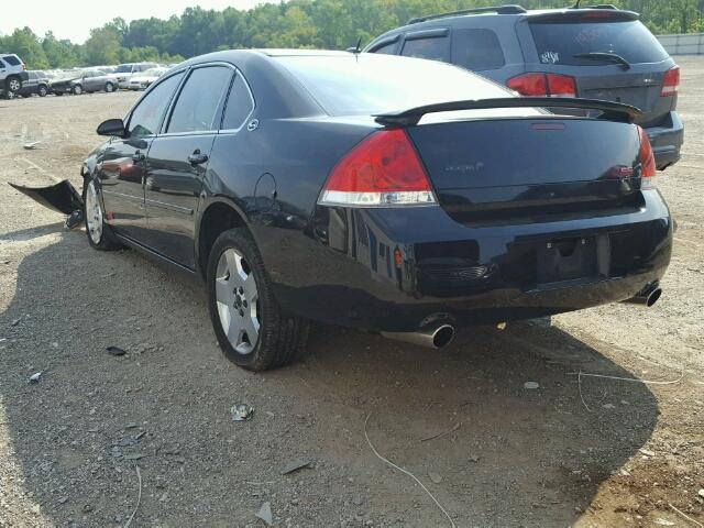 2G1WD58CX69140834 - 2006 CHEVROLET IMPALA BLACK photo 3