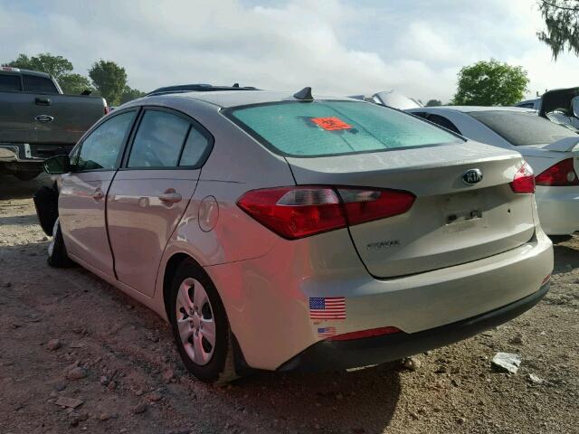 KNAFK4A6XF5404673 - 2015 KIA FORTE LX WHITE photo 3