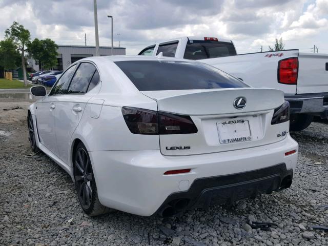 JTHBP262085004524 - 2008 LEXUS IS-F WHITE photo 3