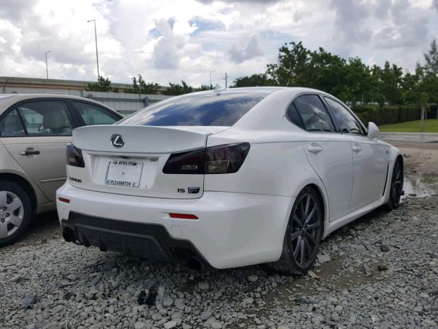 JTHBP262085004524 - 2008 LEXUS IS-F WHITE photo 4