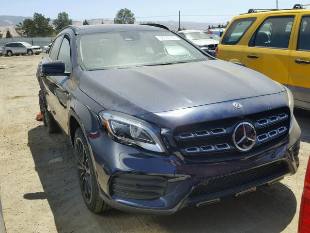 WDCTG4GB4JJ434287 - 2018 MERCEDES-BENZ GLA 250 4M BLUE photo 1