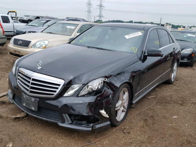 WDDHF8HB5BA352709 - 2011 MERCEDES-BENZ E350 BLACK photo 2