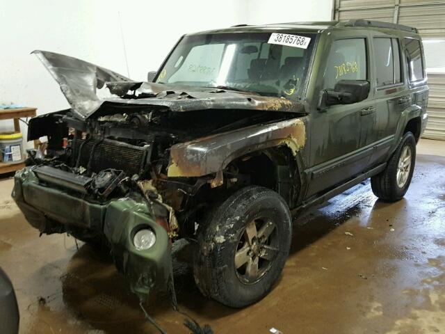 1J8HG48K48C189220 - 2008 JEEP COMMANDER GREEN photo 10