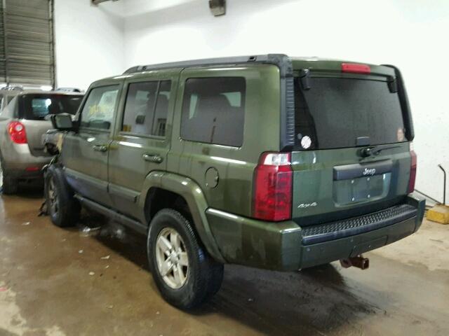 1J8HG48K48C189220 - 2008 JEEP COMMANDER GREEN photo 3