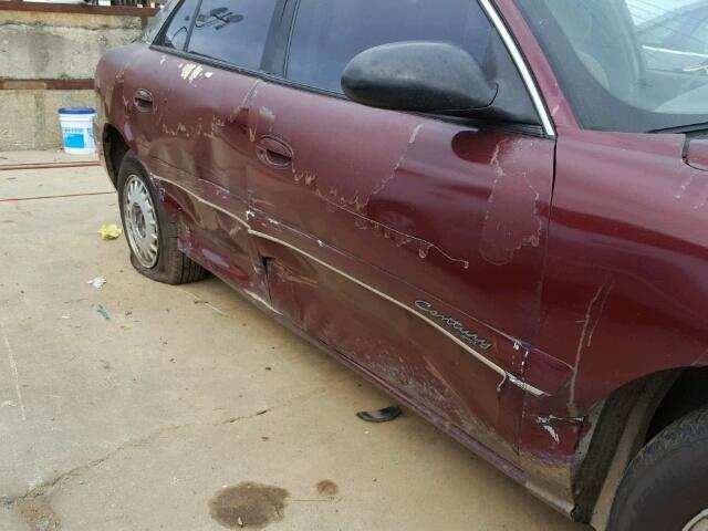 2G4WS52M6X1439733 - 1999 BUICK CENTURY CU BURGUNDY photo 9