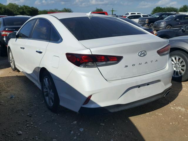 5NPE34AF1JH641296 - 2018 HYUNDAI SONATA SPO WHITE photo 3