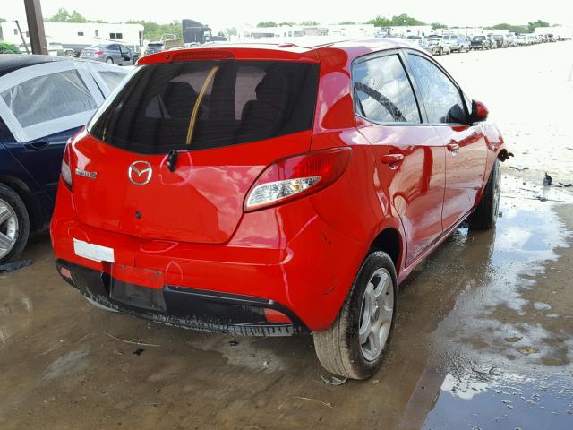 JM1DE1KY8E0175678 - 2014 MAZDA MAZDA2 SPO RED photo 4