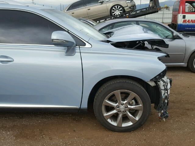 JTJBK1BA6A2428379 - 2010 LEXUS RX 350 BLUE photo 9