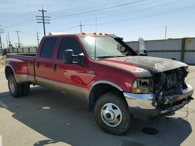 1FTWW33F02EB43370 - 2002 FORD F350 SUPER RED photo 1