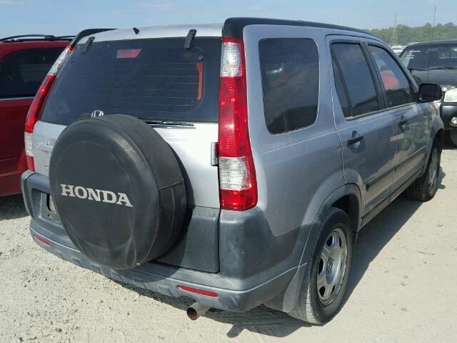 JHLRD68525C006115 - 2005 HONDA CR-V LX SILVER photo 4