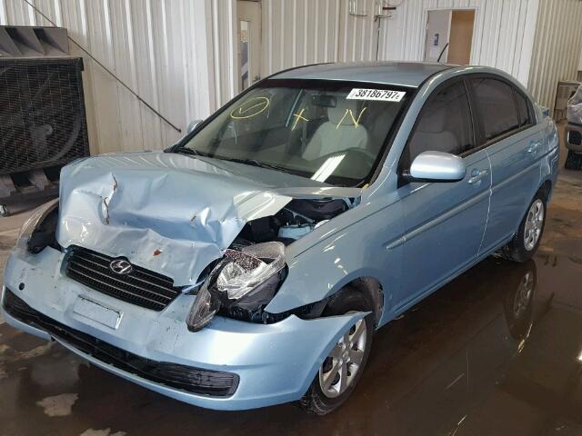 KMHCN4AC3AU432375 - 2010 HYUNDAI ACCENT GLS BLUE photo 2