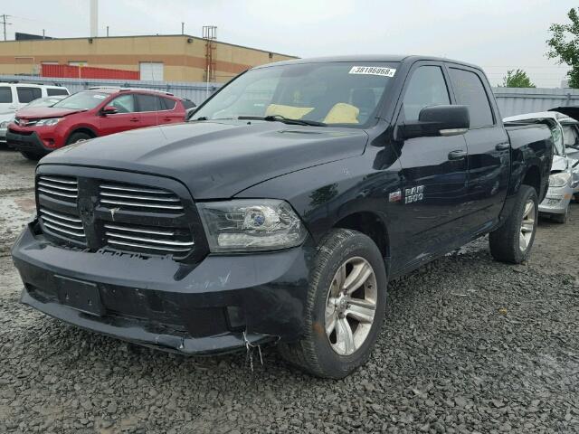 1C6RR7MTXES124421 - 2014 RAM 1500 SPORT BLACK photo 2