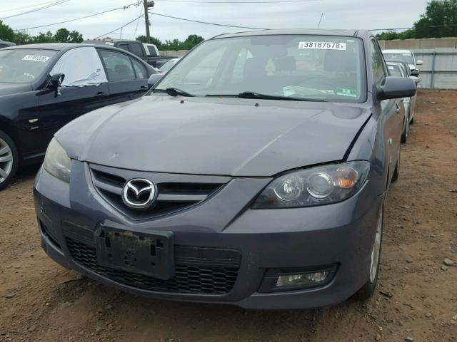 JM1BK324181128774 - 2008 MAZDA 3 S GRAY photo 9