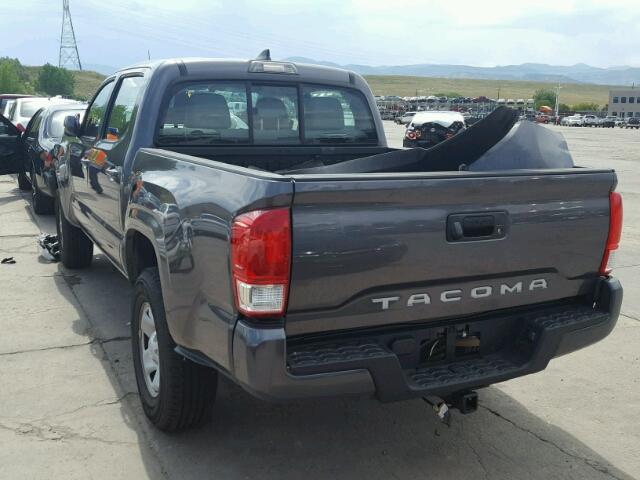 5TFAX5GNXHX080487 - 2017 TOYOTA TACOMA CHARCOAL photo 3