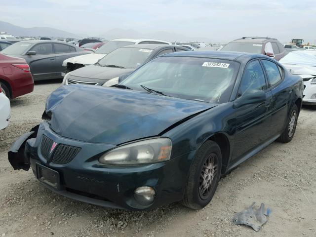 2G2WP522141307452 - 2004 PONTIAC GRAND PRIX GREEN photo 2