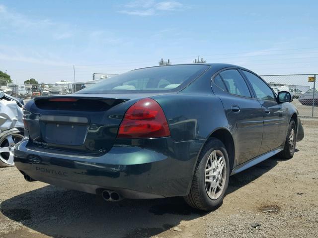 2G2WP522141307452 - 2004 PONTIAC GRAND PRIX GREEN photo 4