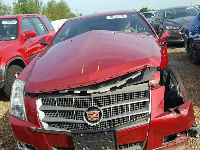 1G6DL1ED4B0152847 - 2011 CADILLAC CTS PERFOR RED photo 7