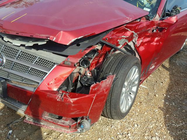 1G6DL1ED4B0152847 - 2011 CADILLAC CTS PERFOR RED photo 9