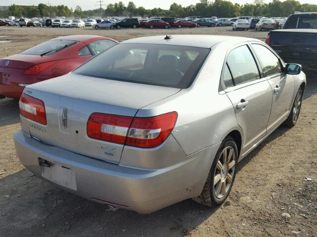 3LNHM28T87R666983 - 2007 LINCOLN MKZ SILVER photo 4