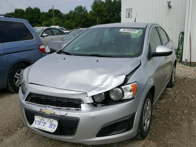 1G1JA5SH6E4149247 - 2014 CHEVROLET SONIC LS SILVER photo 2