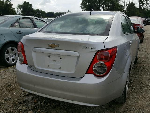 1G1JA5SH6E4149247 - 2014 CHEVROLET SONIC LS SILVER photo 4
