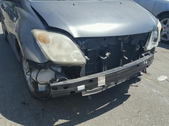 JTKKT624840075174 - 2004 TOYOTA SCION XA ნაცრისფერი ფოტო 9