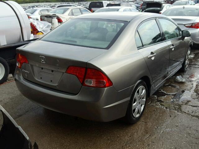 1HGFA16598L003216 - 2008 HONDA CIVIC LX GRAY photo 4