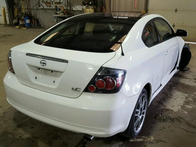 JTKDE3B70A0316443 - 2010 SCION TC WHITE photo 4