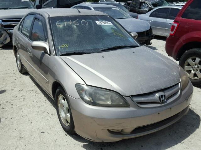 JHMES95613S001845 - 2003 HONDA CIVIC HYBR BEIGE photo 1