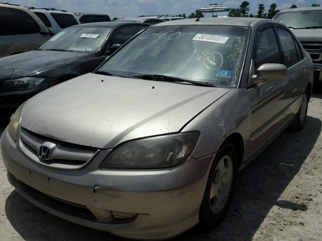 JHMES95613S001845 - 2003 HONDA CIVIC HYBR BEIGE photo 2