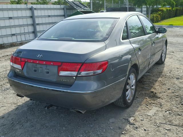 KMHFC46F66A083047 - 2006 HYUNDAI AZERA SE GREEN photo 4