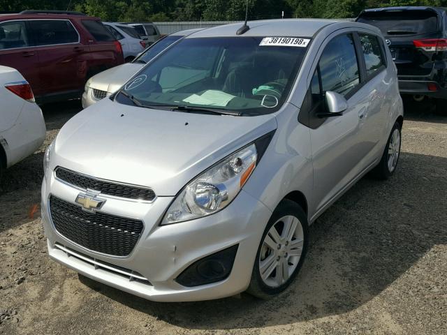 KL8CB6S9XEC552304 - 2014 CHEVROLET SPARK LS SILVER photo 2