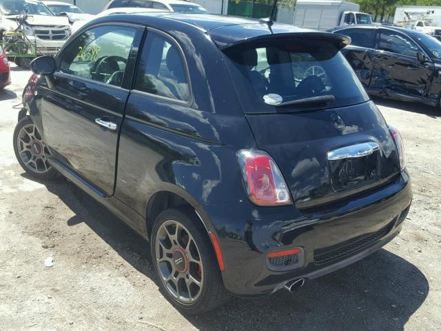 3C3CFFBR3DT744621 - 2013 FIAT 500 SPORT BLACK photo 3